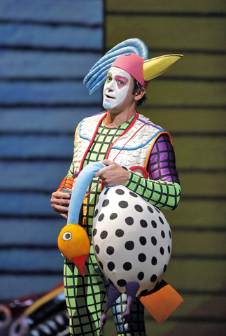 Nathan Gunn (Papageno), Die Zauberflöte, Wolfgang Amadeus Mozart. San Francisco Opera, 2011-12. Photographer: Cory Weaver/San Francisco Opera.