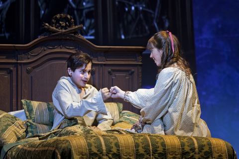 Michael Kepler Meo (Colin Craven), Sarah Shafer (Mary Lennox), The Secret Garden, Nolan Gasser. San Francisco Opera, 2012-13. Photographer: Peter DaSilva/San Francisco Opera.