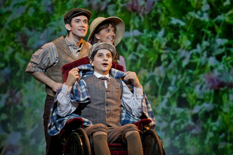 Scott Joiner (Dickon Sowerby), Michael Kepler Meo (Colin Craven), Sarah Shafer (Mary Lennox), The Secret Garden, Nolan Gasser. San Francisco Opera, 2012-13. Photographer: Peter DaSilva/San Francisco Opera.