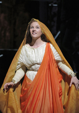 Sasha Cooke (Mary Magdalene), The Gospel of Mary Magdalene, Mark Adamo. San Francisco Opera, 2012-13. Photographer: Cory Weaver/San Francisco Opera.