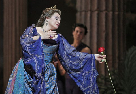 Patricia Racette (Elena), Mefistofele, Arrigo Boito. San Francisco Opera, 2013-14. Photographer: Cory Weaver/San Francisco Opera.