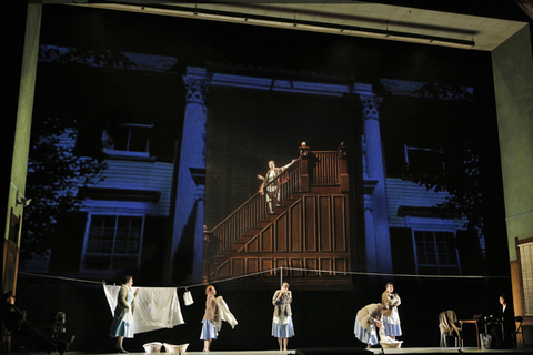 Chorus, Dolores Claiborne, Tobias Picker . San Francisco Opera, 2013-14. Photographer: Cory Weaver/San Francisco Opera.