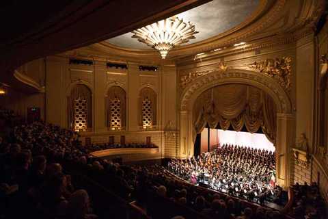 Orchestras and choruses of San Francisco Opera and the Teatro di San Carlo, Naples, Requiem, Giuseppe Verdi. San Francisco Opera, 2013-14. Photographer: Drew Altizer/San Francisco Opera.