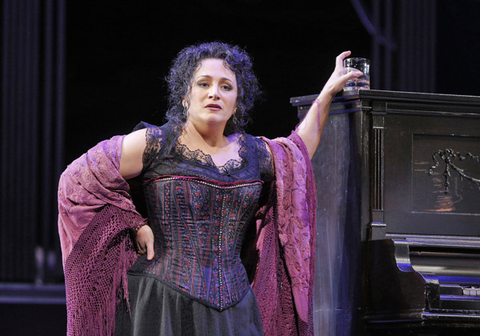 Patricia Racette (Julie La Verne), Show Boat, Jerome Kern. San Francisco Opera, 2013-14. Photographer: Cory Weaver/San Francisco Opera.