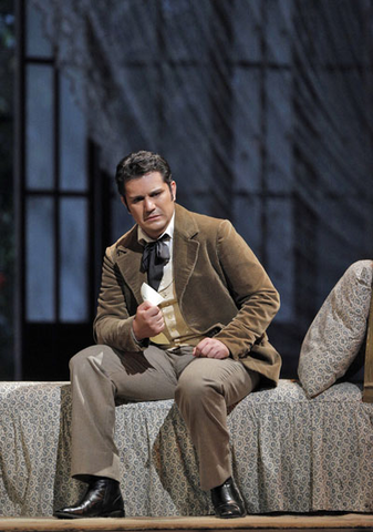 Saimir Pirgu (Alfredo Germont), La Traviata, Giuseppe Verdi. San Francisco Opera, 2013-14. Photographer: Cory Weaver/San Francisco Opera.