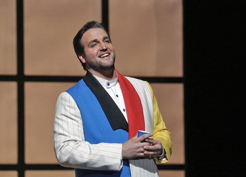 Brian Jagde (Pinkerton), Patricia Racette (Cio-Cio-San), Madama Butterfly, Giacomo Puccini. San Francisco Opera, 2013-14. Photographer: Cory Weaver/San Francisco Opera.