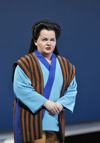 Elizabeth DeShong (Suzuki), Madama Butterfly, Giacomo Puccini. San Francisco Opera, 2013-14. Photographer: Cory Weaver/San Francisco Opera.