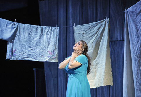 Patricia Racette (Susannah Polk), Susannah, Carlisle Floyd. San Francisco Opera, 2014-15. Photographer: Cory Weaver/San Francisco Opera.