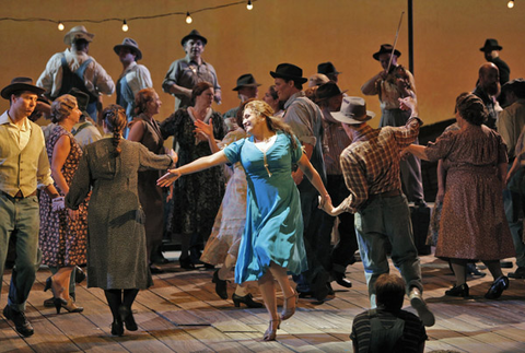 Patricia Racette (Susannah Polk), Susannah, Carlisle Floyd. San Francisco Opera, 2014-15. Photographer: Cory Weaver/San Francisco Opera.