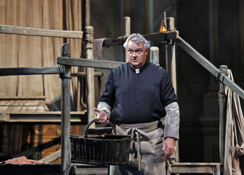 Dale Travis (Sacristan), Tosca, Giacomo Puccinni. San Francisco Opera, 2014-15. Photographer: Cory Weaver/San Francisco Opera.