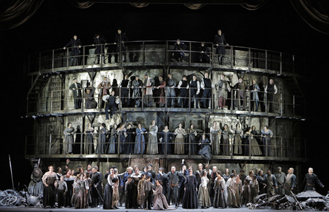 Chorus, Les Troyens, Hector Berlioz. San Franisco Opera, 2014-15. Photographer: Cory Weaver/San Francisco Opera.