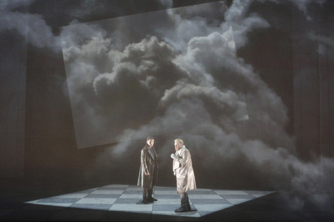 Piotr Beczala (Edgardo), Brian Mulligan (Enrico), Lucia di Lammermoor, Gaetano Donizetti. San Francisco Opera, 2015-16. Photographer: Cory Weaver/San Francisco Opera.