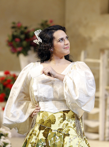 Daniela Mack (Rosina), Il Barbiere di Siviglia, Gioachino Rossini. San Francisco Opera, 2015-16. Photographer: Cory Weaver/San Francisco Opera.