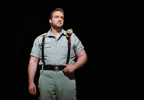 Brian Jagde (Don José), Carmen, Georges Bizet. San Francisco Opera, 2015-16. Photographer: Cory Weaver/San Francisco Opera.