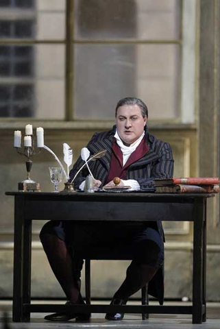 George Gagnidze (Carlo Gérard), Andrea Chénier, Umberto Giordano. San Francisco Opera, 2016-17. Photographer: Cory Weaver/San Francisco Opera.