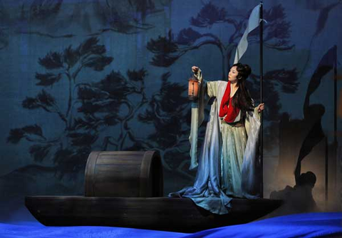 Pureum Jo (Dai Yu), Dream of the Red Chamber, Bright Sheng. San Francisco Opera, 2016-17. Photographer: Cory Weaver/San Franicsco Opera.