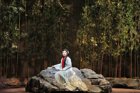 Pureum Jo (Dai Yu), Dream of the Red Chamber, Bright Sheng. San Francisco Opera, 2016-17. Photographer: Cory Weaver/San Franicsco Opera.