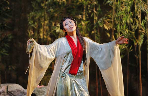 Pureum Jo (Dai Yu), Dream of the Red Chamber, Bright Sheng. San Francisco Opera, 2016-17. Photographer: Cory Weaver/San Franicsco Opera.