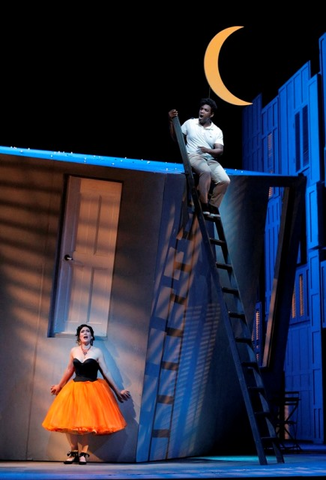 Heidi Stober (Norina), Lawrence Brownlee (Ernesto), Don Pasquale, Gaetano Donizetti. San Francisco Opera, 2016-17. Photographer: Cory Weaver/San Francisco Opera.