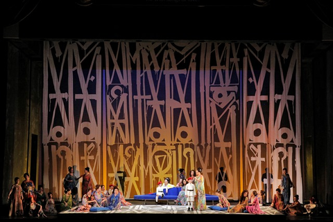 Chorus, Aida, Giuseppe Verdi. San Francisco Opera, 2016-17. Photographer: Cory Weaver/San Francisco Opera.