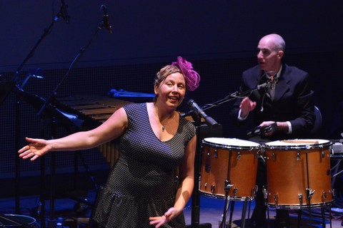 Doriane Faberg, Orchestra, The Triplets of Belleville cine-concert, Benoit Charest. SF Opera Lab, 2016. Photographer: Scott Wall/San Francisco Opera.