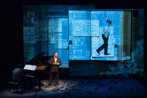 Markus Hinterhauser, Matthias Goerne, Winterreise, Franz Schubert. SF Opera Lab, 2016. Photographer: Stefan Cohen/San Francisco Opera.