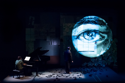 Markus Hinterhauser, Matthias Goerne, Winterreise, Franz Schubert. SF Opera Lab, 2016. Photographer: Stefan Cohen/San Francisco Opera.