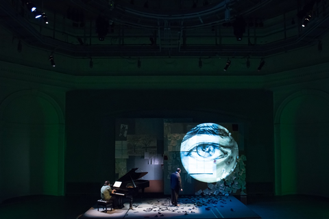 Markus Hinterhauser, Matthias Goerne, Winterreise, Franz Schubert. SF Opera Lab, 2016. Photographer: Stefan Cohen/San Francisco Opera.