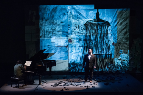 Markus Hinterhauser, Matthias Goerne, Winterreise, Franz Schubert. SF Opera Lab, 2016. Photographer: Stefan Cohen/San Francisco Opera.