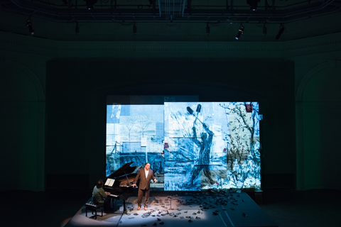 Markus Hinterhauser, Matthias Goerne, Winterreise, Franz Schubert. SF Opera Lab, 2016. Photographer: Stefan Cohen/San Francisco Opera.