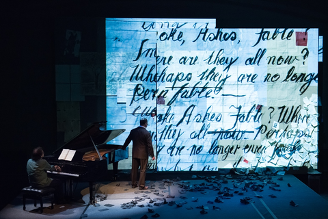 Markus Hinterhauser, Matthias Goerne, Winterreise, Franz Schubert. SF Opera Lab, 2016. Photographer: Stefan Cohen/San Francisco Opera.