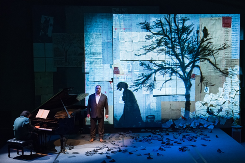 Markus Hinterhauser, Matthias Goerne, Winterreise, Franz Schubert. SF Opera Lab, 2016. Photographer: Stefan Cohen/San Francisco Opera.