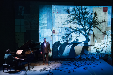 Markus Hinterhauser, Matthias Goerne, Winterreise, Franz Schubert. SF Opera Lab, 2016. Photographer: Stefan Cohen/San Francisco Opera.