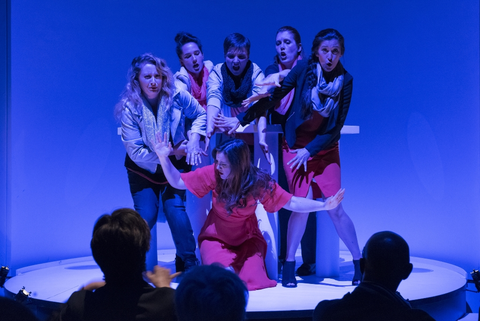 Ensemble, Svadba-Wedding, Ana Sokolović. SF Opera Lab, 2016. Photographer: Stefan Cohen/San Francisco Opera.