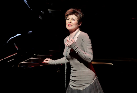 Anna Caterina Antonacci, La Voix humaine. SF Opera Lab, 2017. Photographer: Cory Weaver/San Francisco Opera.