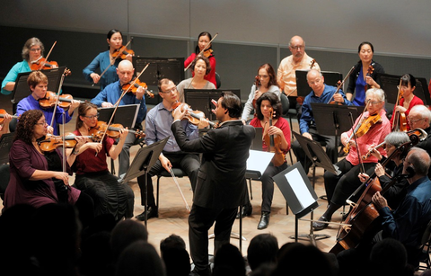 Orchestra, San Francisco Opera Orchestra Up Close: The Strings. Wilsey Center for Opera, 2016-17. Photographer: Cory Weaver/San Francisco Opera.