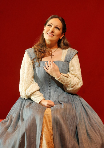 Nino Machaidze (Gilda), Rigoletto, Giuseppe Verdi. San Francisco Opera, 2016-17. Photographer: Cory Weaver/San Francisco Opera.