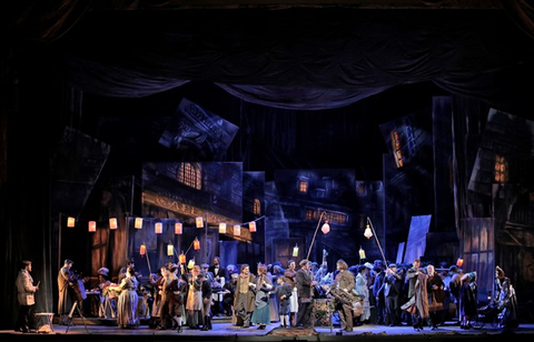 Ensemble, La Bohème, Giacomo Puccini. San Francisco Opera, 2016-17. Photographer: Cory Weaver/San Francisco Opera.