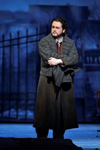 Arturo Chacón-Cruz (Rodolfo), La Bohème, Giacomo Puccini. San Francisco Opera, 2016-17. Photographer: Cory Weaver/San Francisco Opera.