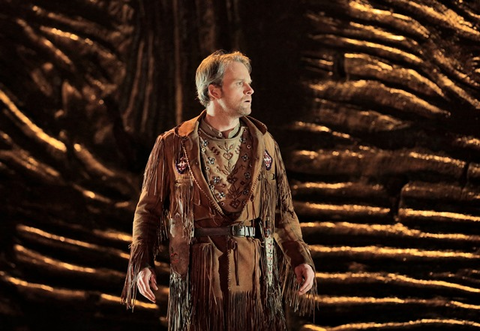 Ryan McKinny (Clarence), Girls of the Golden West, John Adams. San Francisco Opera, 2017-18. Photographer: Cory Weaver/San Francisco Opera.