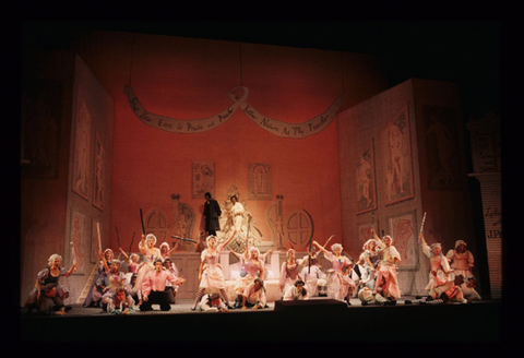 Ensemble, The Rake's Progress, Igor Stravinsky. San Francisco Opera, 1999-2000. Photographer: Ken Friedman/San Francisco Opera.