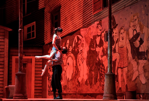 Alexandra FitzGibbon (Dancer), Jekyns Peláez (Dancer), Cavalleria Rusticana, Pietro Mascagni. San Francisco Opera, 2018-19. Photographer: Cory Weaver/San Francisco Opera.