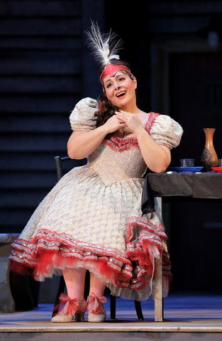 Lianna Haroutounian (Nedda), Pagliacci, Ruggero Leoncavallo. San Francisco Opera, 2018-19. Photographer: Cory Weaver/San Francisco Opera.