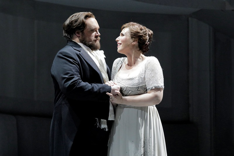 Brian Mulligan (Mandryka), Ellie Dehn (Arabella), Arabella, Richard Strauss. San Francisco Opera, 2018-19. Photographer: Cory Weaver/San Francisco Opera.