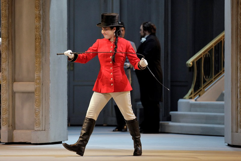 Hye Jung Lee (The Fiakermilli), Arabella, Richard Strauss. San Francisco Opera, 2018-19. Photographer: Cory Weaver/San Francisco Opera.