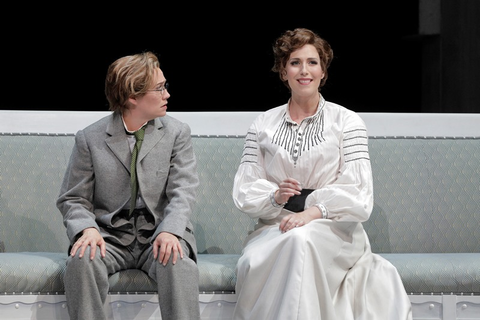 Heidi Stober (Zdenka), Ellie Dehn (Arabella), Arabella, Richard Strauss. San Francisco Opera, 2018-19. Photographer: Cory Weaver/San Francisco Opera.