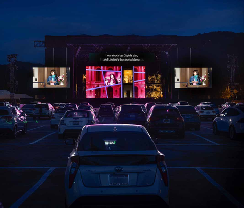 Rossini's "The Barber of Seville" at the Marin Center drive-in. Photo: Drew Altizer Photography