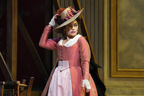 Ailyn Pérez as the title role in Puccini's "Tosca." Photo: Cory Weaver/San Francisco Opera