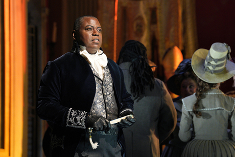 Alfred Walker as Scarpia in Puccini's "Tosca." Photo: Cory Weaver/San Francisco Opera