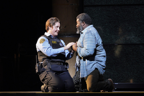 Elza van den Heever as Leonore and Russell Thomas as Florestan in Beethoven's "Fidelio." Photo: Cory Weaver/San Francisco Opera